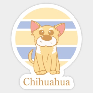 Cute Dogs illustrations - Chihuahua Sticker